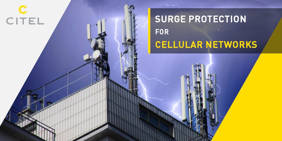 Surge protection for cell phone communication